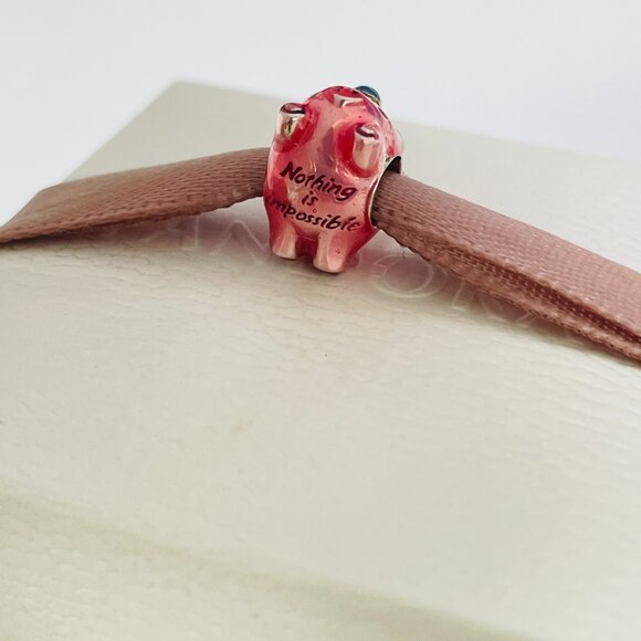 Pandora Flying Unicorn Pig Charm - Picture 4 of 5
